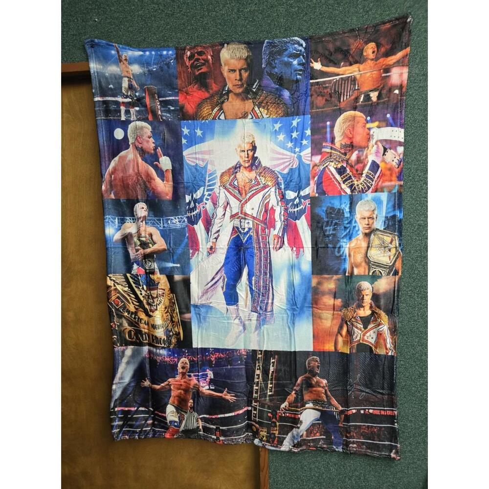CODY RHODES AMERICAN NIGHTMARE 2024 WWE Blanket throw 50x40